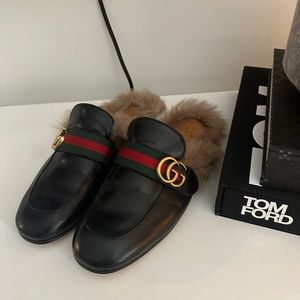 MENS GUCCI MARMONT PRINCETOWN MULES 6.5